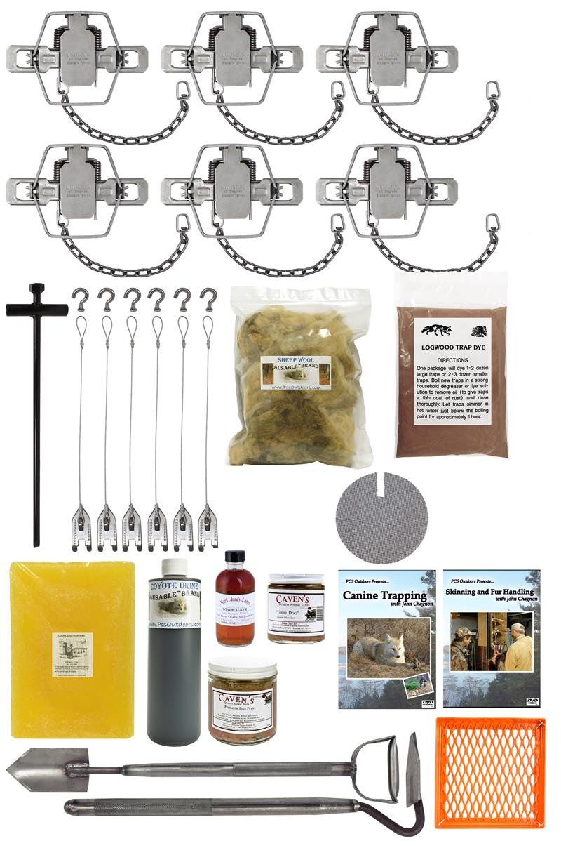 TRAPPING STARTER KIT FOR COYOTE STANDARD 20 PIECE KIT