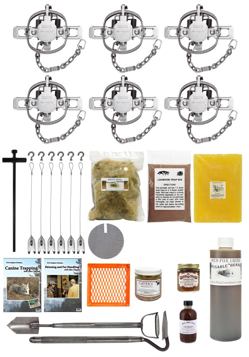 TRAPPING STARTER KIT FOR FOX DELUXE KIT Animal Traps & Supplies