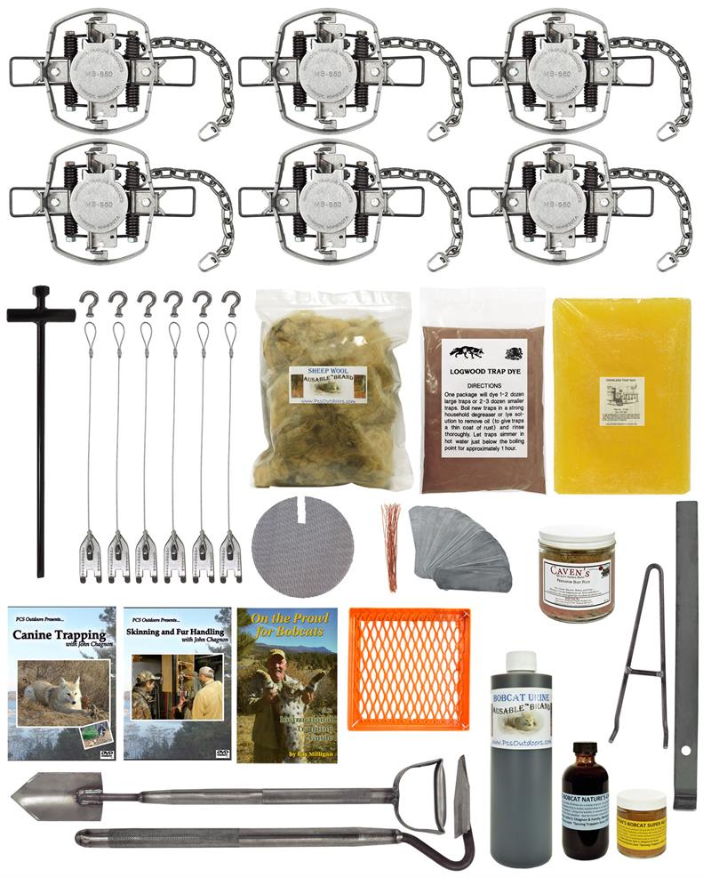 TRAPPING STARTER KIT FOR BOBCAT DELUXE KIT Animal Traps & Supplies