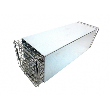 TOMAHAWK 105.6 24"X7"X7" Double Door Sheet Metal Covered Skunk Trap